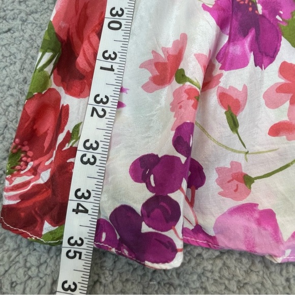 Abercrombie & Fitch Drama Tiered Maxi Skirt Sz sp Tomato Girl Pink Floral Y2K - Picture 12 of 12